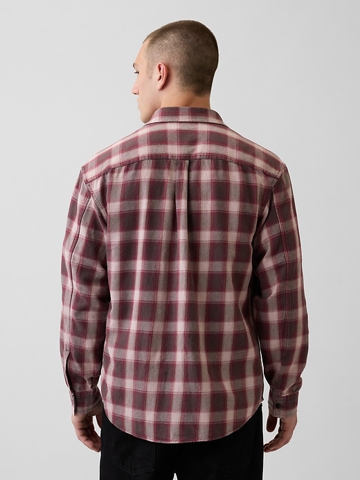 Image number 3 showing, Sunwashed Twill Relaxed Plaid Shirt