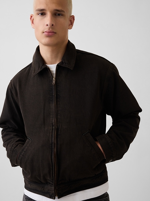 Image number 4 showing, Denim Boxy Workwear Jacket