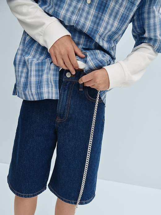 Image number 7 showing, Kids Baggy Denim Shorts