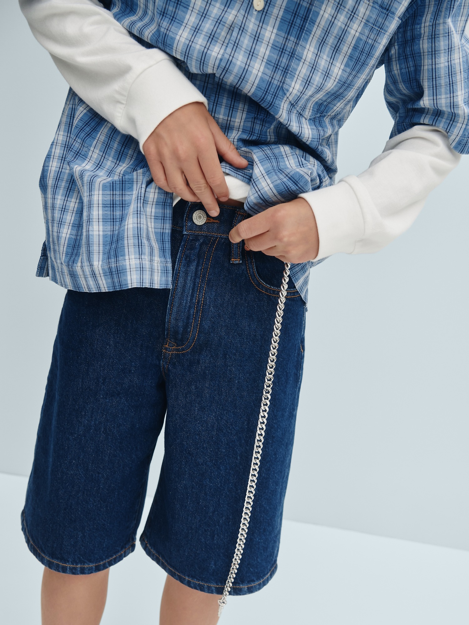 Детские шорты Gap Kids Baggy Denim Shorts — фото 6