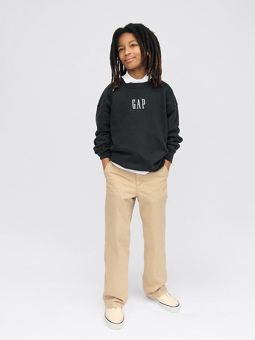 Image number 7 showing, Kids Modern Uniform Loose Khakis