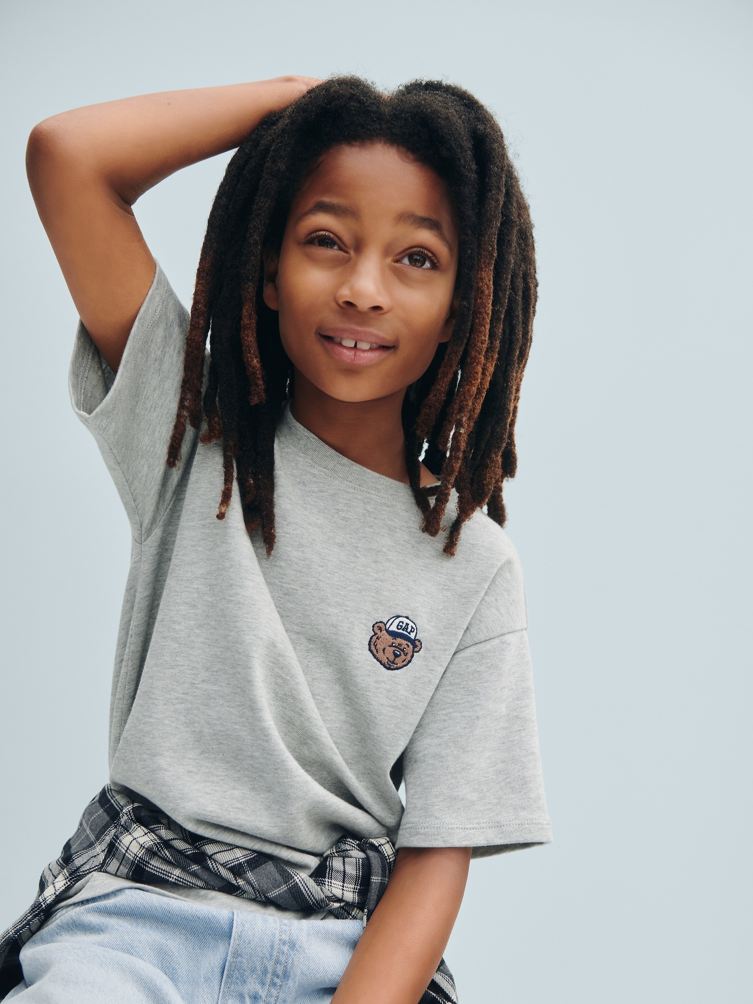 Детские футболки Gap Kids Heavyweight Relaxed Gap Logo T-Shirt — фото 5