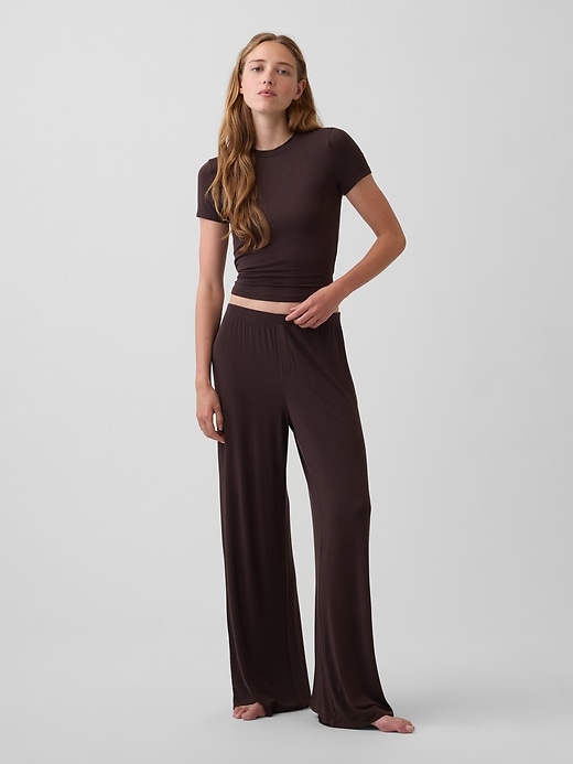 Image number 2 showing, Softest Modal Rib PJ T-Shirt