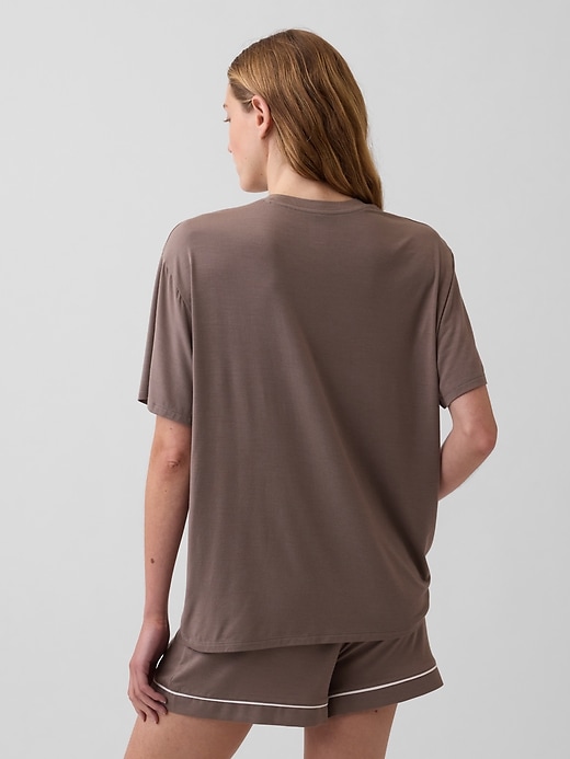 Image number 3 showing, Softest Modal Oversized PJ T-Shirt