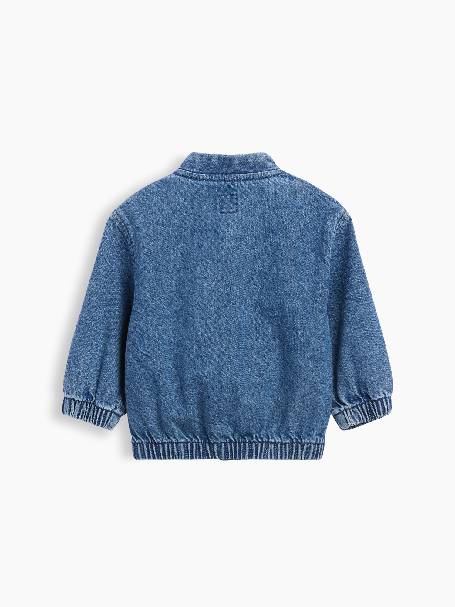 Baby Denim Brannan Bear Varsity Logo Jacket