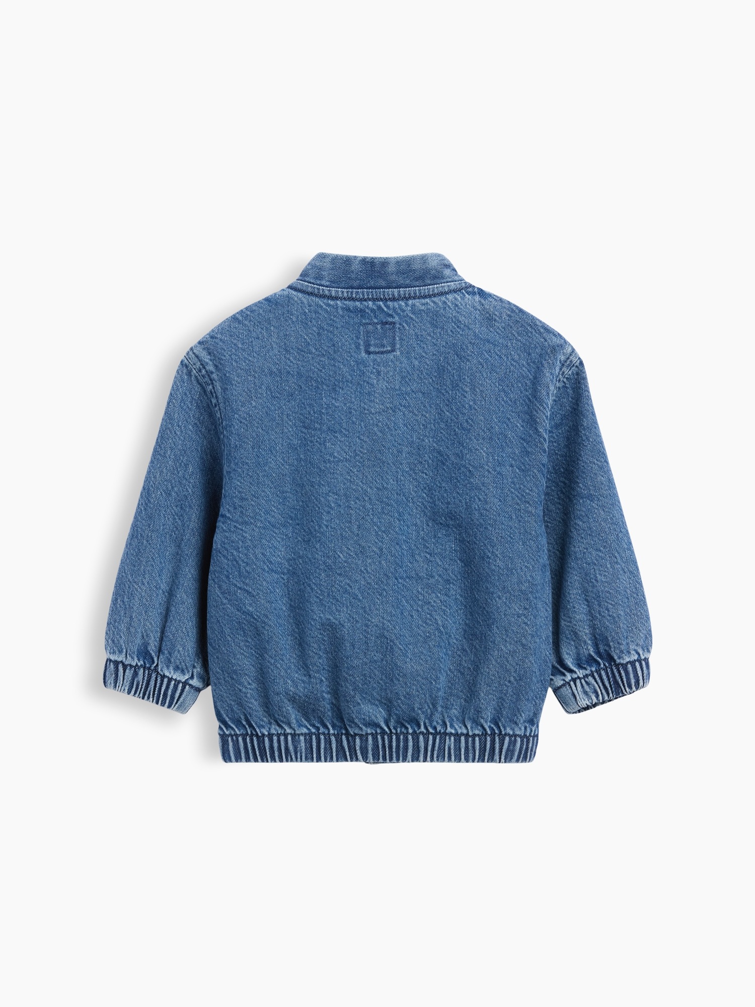 Куртка Gap Denim Brannan Bear Varsity Logo Jacket для малышей, цвет: Средняя варка — фото 2
