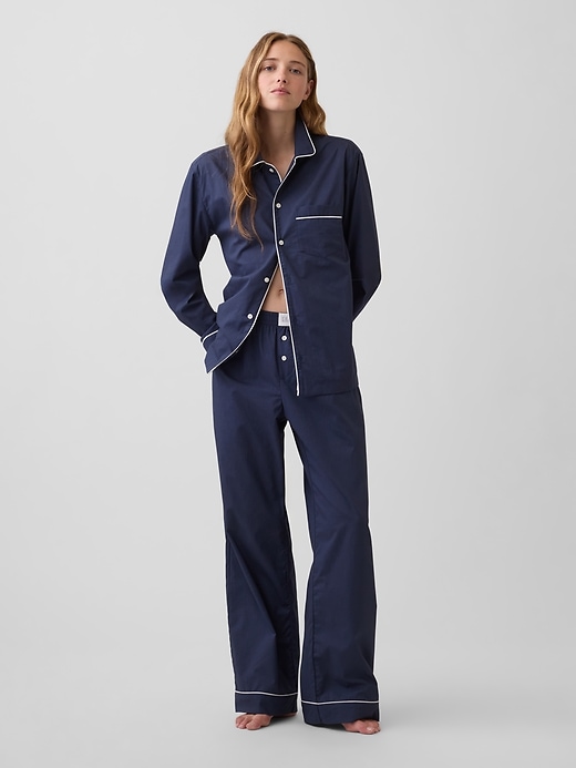 Image number 1 showing, MadeSoft Poplin PJ Pants