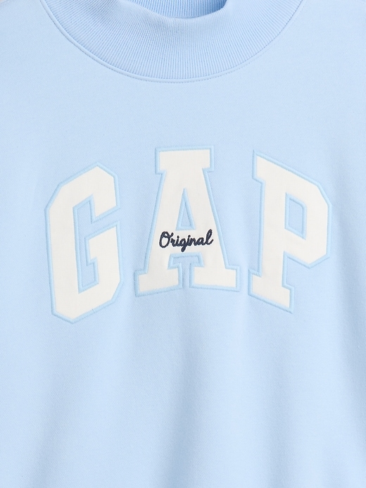 Image number 3 showing, Kids VintageSoft Oversized Mockneck Logo Sweatshirt