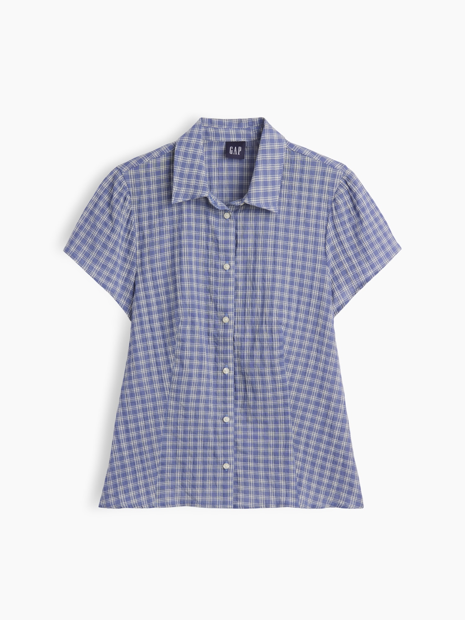 Fitted Cap-Sleeve Shirt