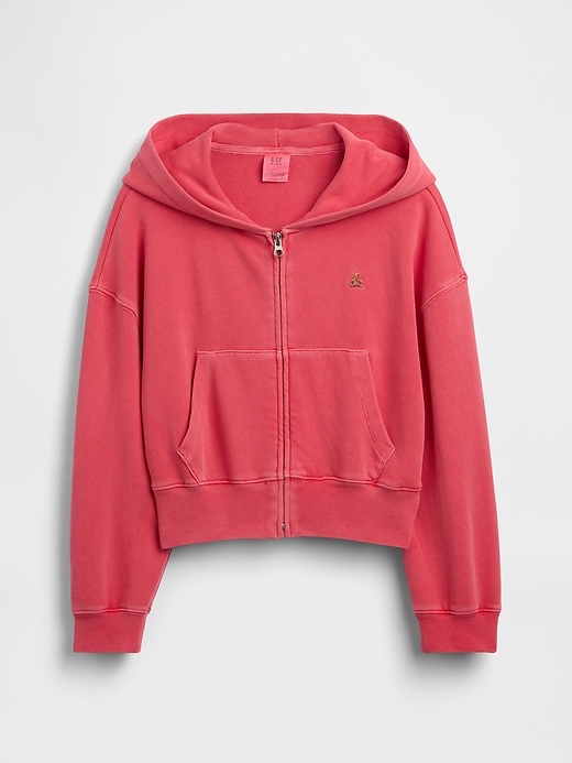 Image number 1 showing, Kids VintageSoft Terry Wedge Zip Hoodie