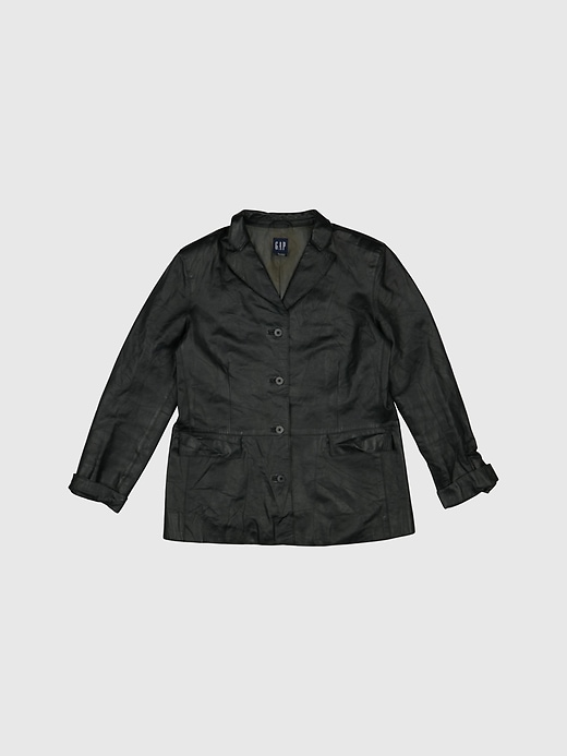 Image number 1 showing, GapVintage Womens 90s Leather Jacket - L