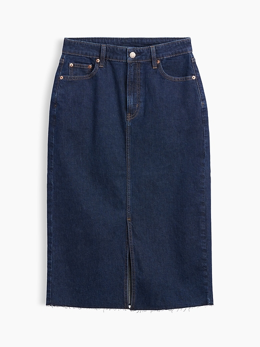 Image number 5 showing, Denim Midi Pencil Skirt