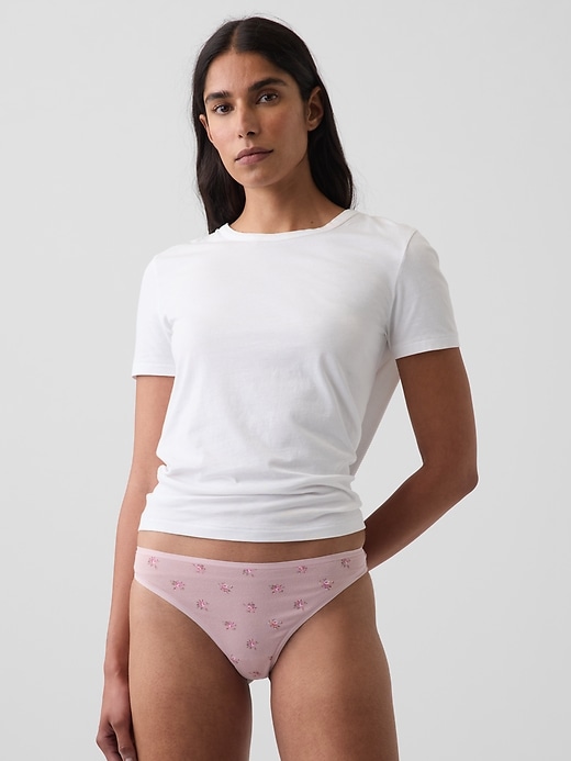 Image number 1 showing, Softest Organic Stretch Cotton Thong