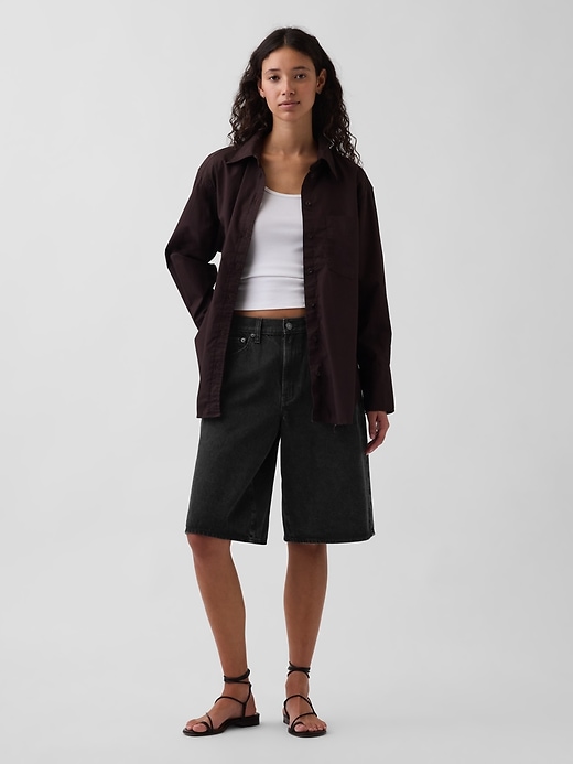 Image number 2 showing, Organic Cotton Poplin Big Shirt