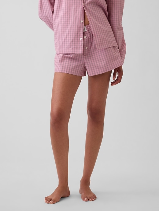 Image number 2 showing, MadeSoft Poplin PJ Boxer Shorts