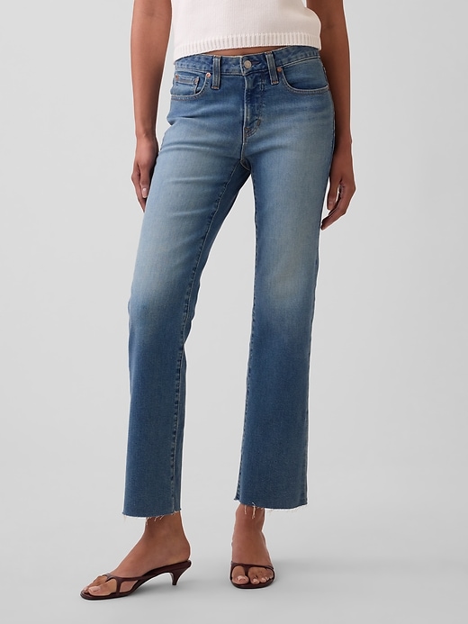 Image number 2 showing, Low Rise Long & Lean Crop Jeans