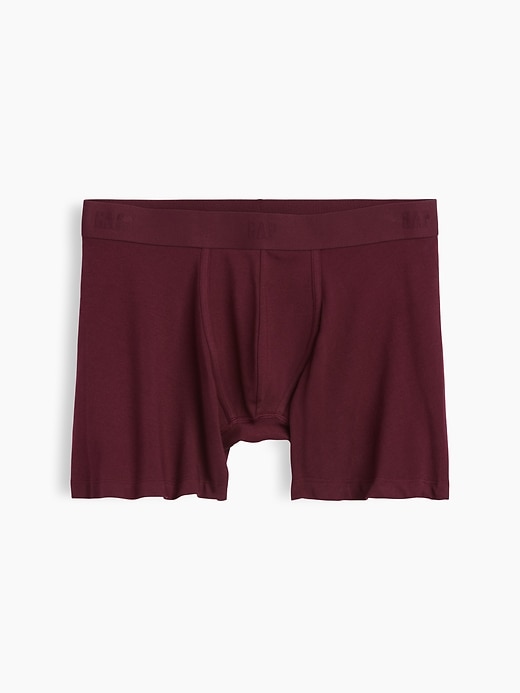 Image number 1 showing, 5" Organic Stretch Cotton Boxer Briefs