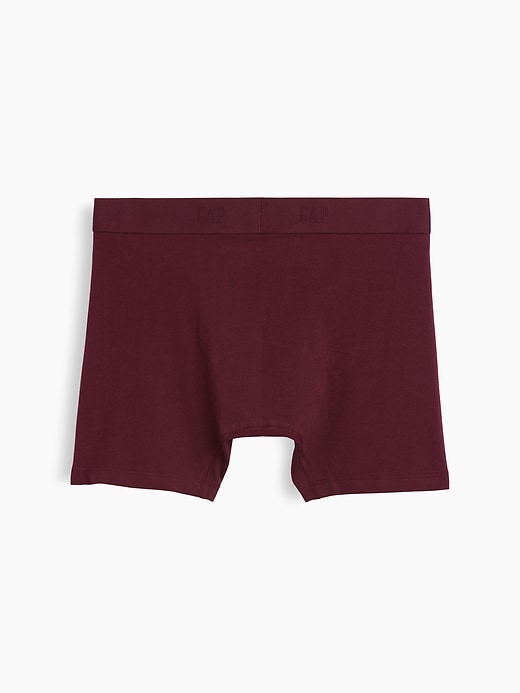 Image number 3 showing, 5" Organic Stretch Cotton Boxer Briefs