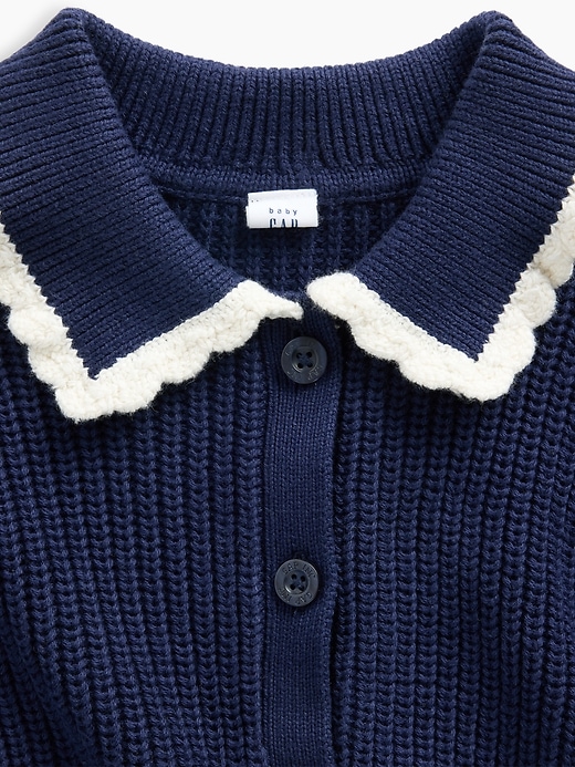 Image number 3 showing, Baby & Toddler Collared Cardigan Sweater