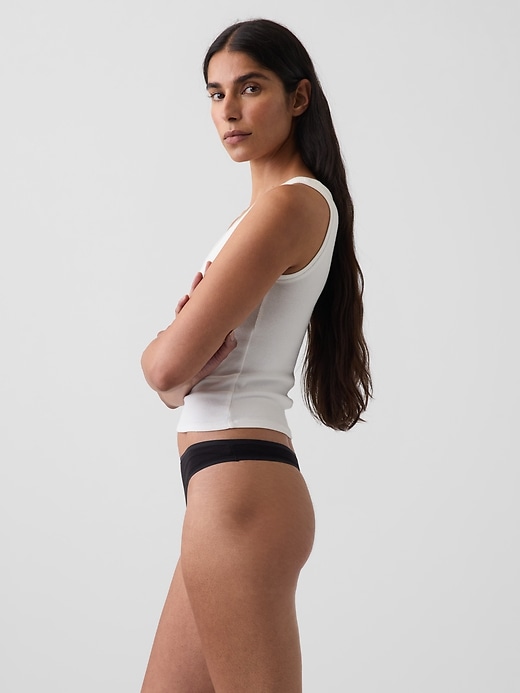 Image number 2 showing, Softest Organic Stretch Cotton Thong