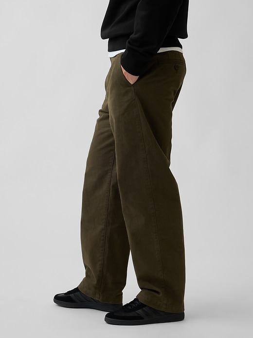 Image number 3 showing, Heavyweight Twill Baggy Khakis