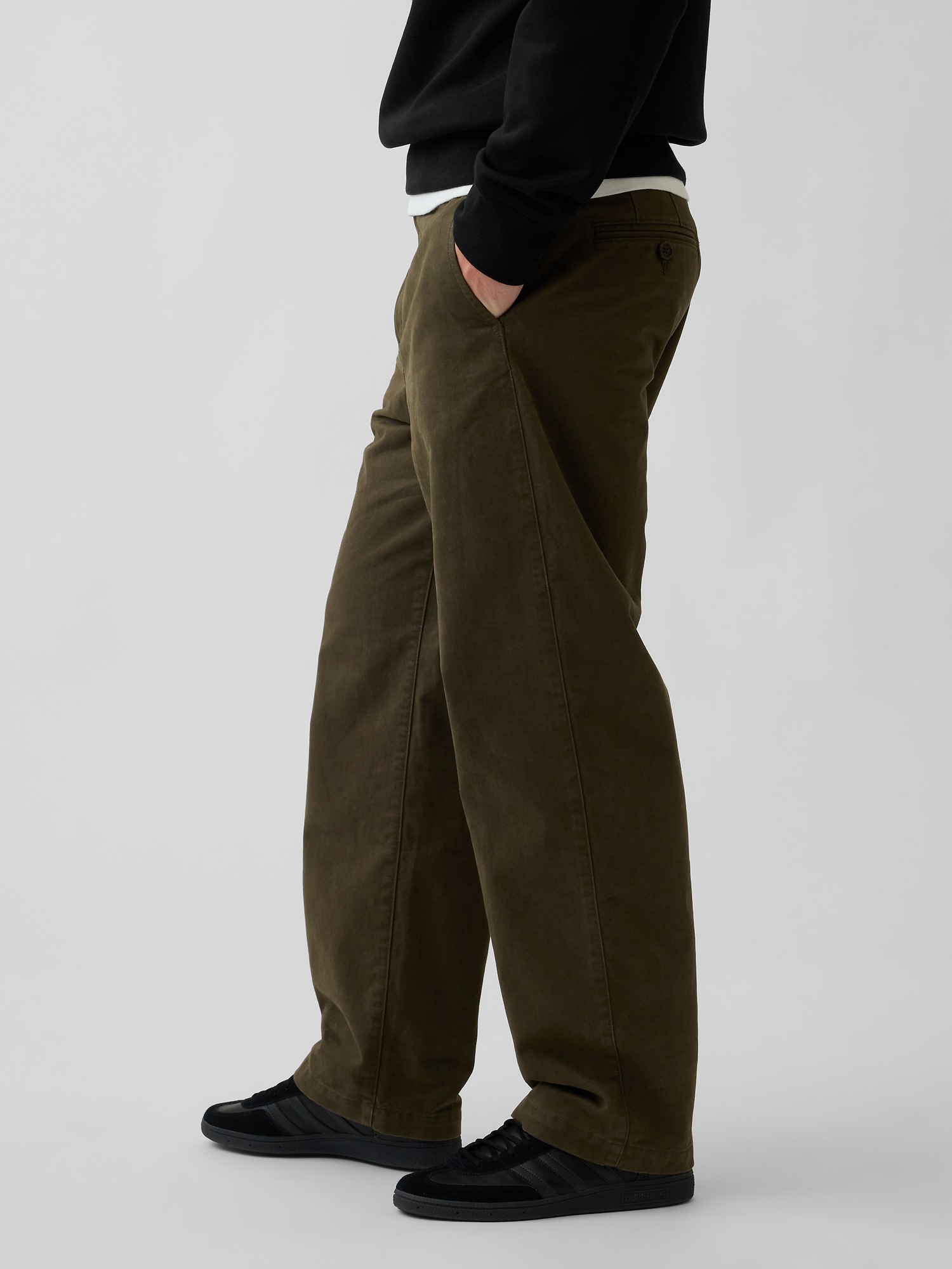 Мужские брюки Gap Heavyweight Twill Baggy Khakis — фото 3