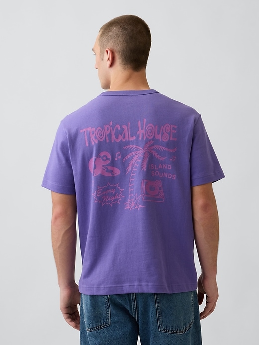 Image number 3 showing, Heavyweight Relaxed Graphic T-Shirt
