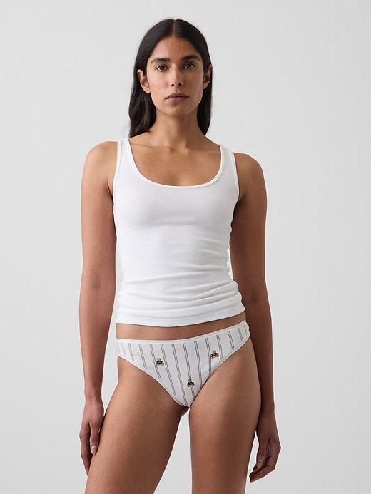 Image number 1 showing, Softest Organic Stretch Cotton Thong