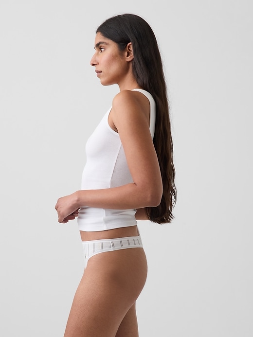 Image number 2 showing, Softest Organic Stretch Cotton Thong
