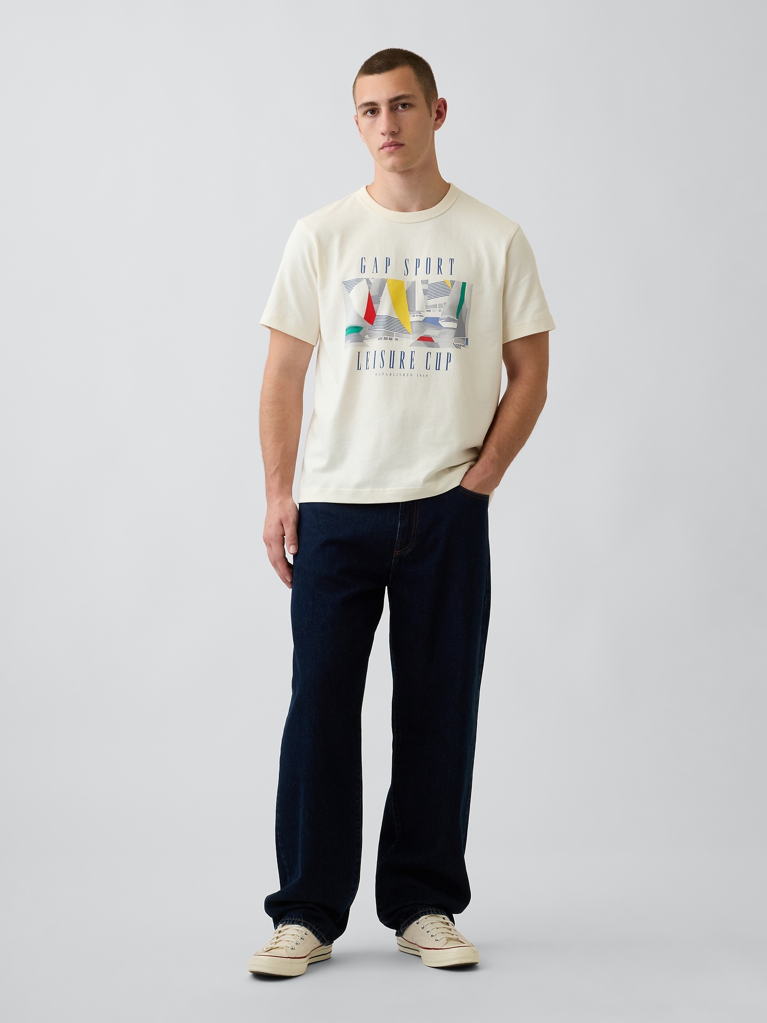 Мужские футболки Gap Sport Heavyweight Graphic T-Shirt — фото 2