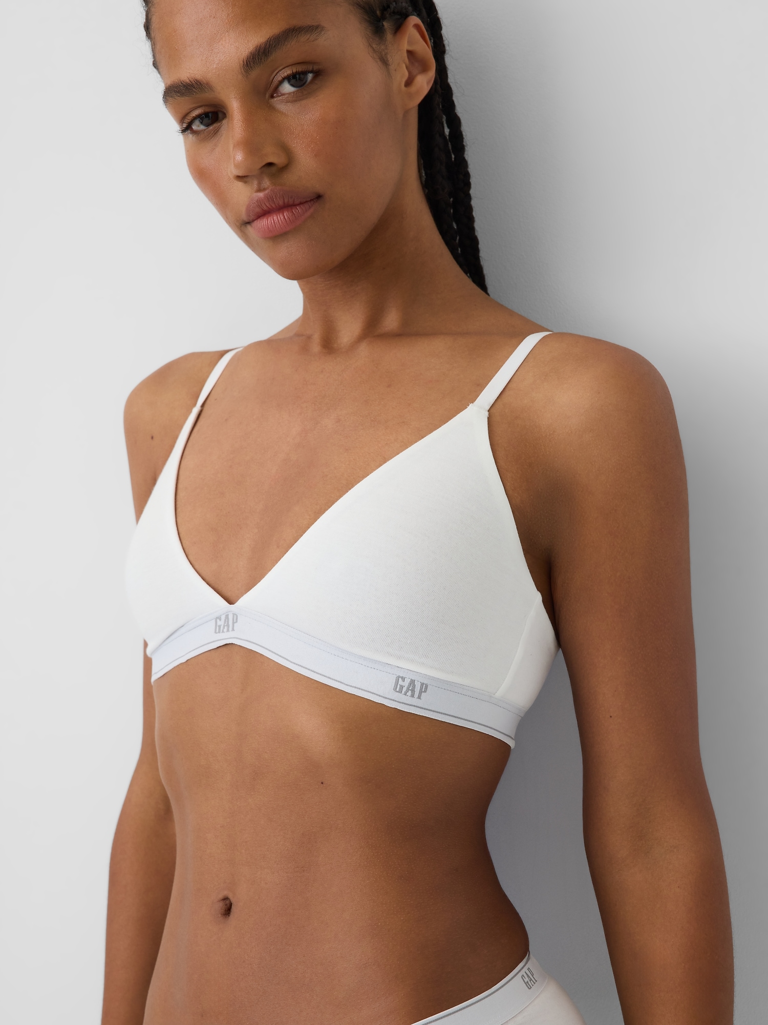 Softest Organic Stretch Cotton Logo Triangle Bra