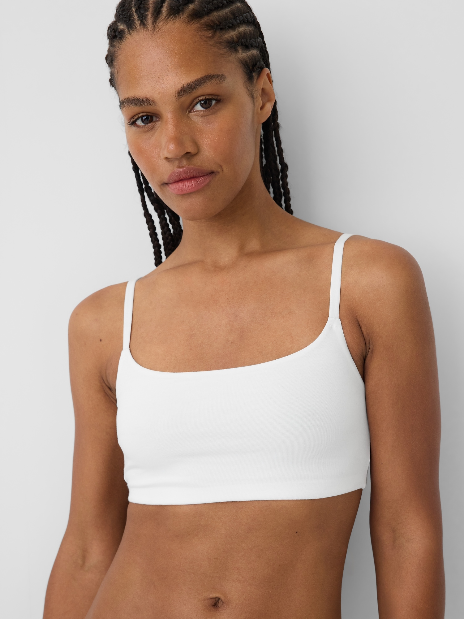 Softest Organic Stretch Cotton Scoop Bralette