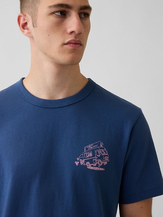 Image number 4 showing, California Taco Truck Heavyweight Graphic T-Shirt