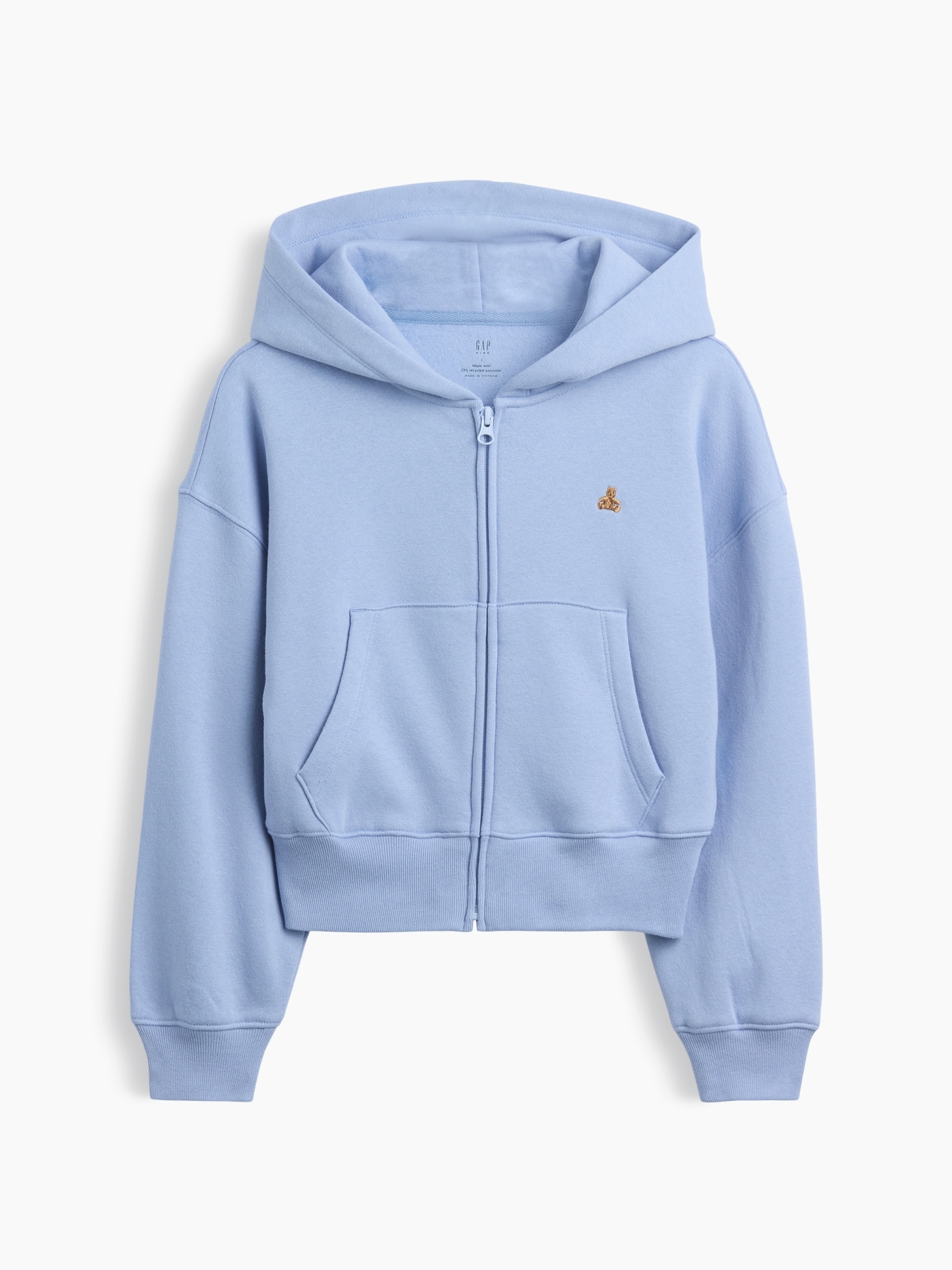 Kids VintageSoft Oversized Logo Zip Hoodie