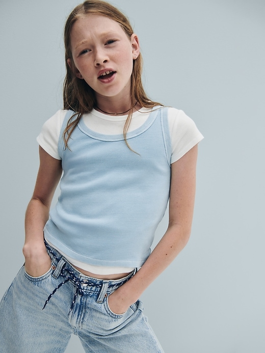 Image number 5 showing, Kid Rib Scoop Tank Top