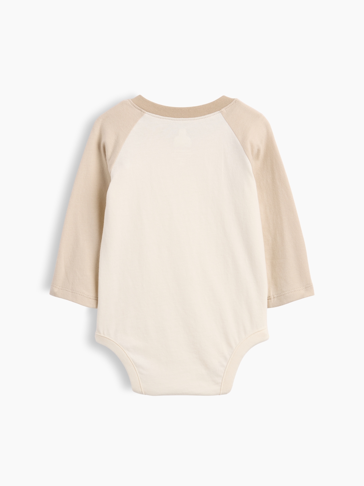 Baby Organic Cotton Colorblock Raglan Bodysuit