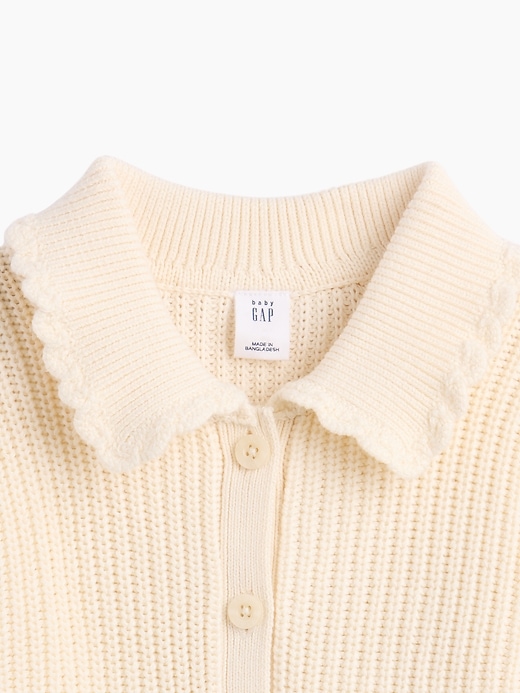 Image number 3 showing, Baby & Toddler Collared Cardigan Sweater