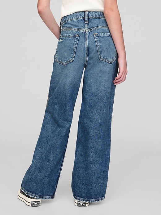 Image number 5 showing, Kids Low Rise Stride Wide-Leg Jeans