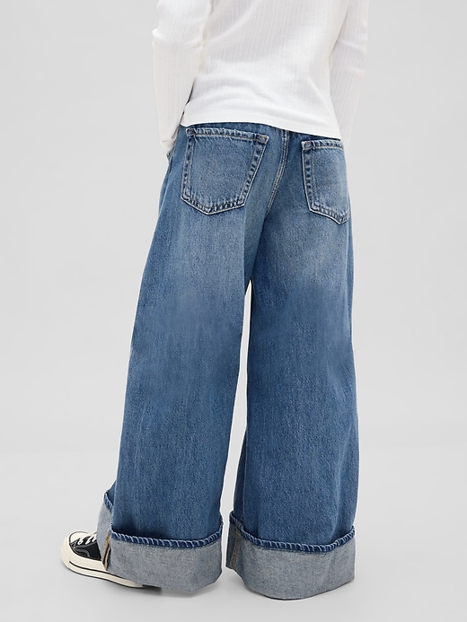 Image number 4 showing, Kids Low Rise Easy Wide-Leg Baggy Jeans