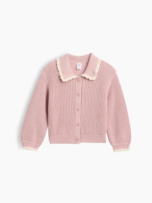 Image number 1 showing, Baby & Toddler Collared Cardigan Sweater