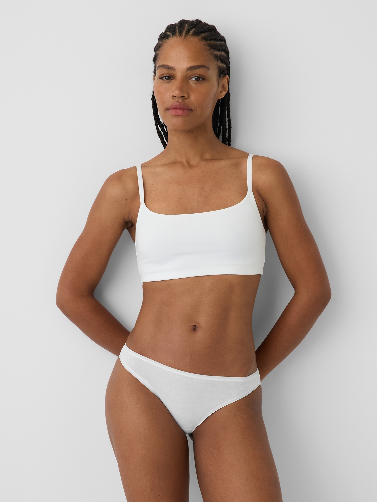 Softest Organic Stretch Cotton Scoop Bralette