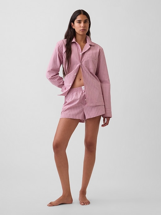 Image number 1 showing, MadeSoft Poplin PJ Boxer Shorts