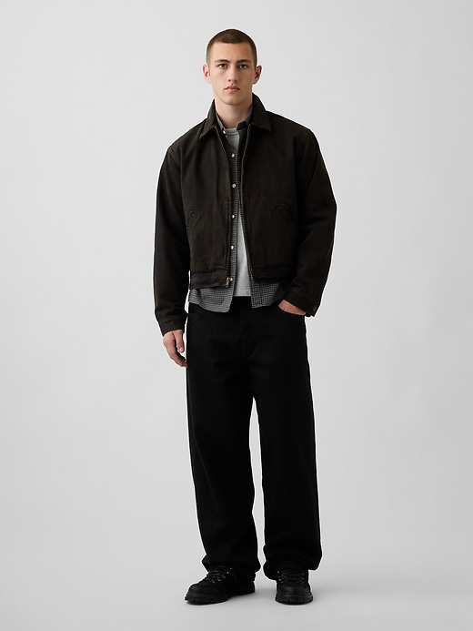 Image number 2 showing, Relaxed Crop Straight-Hem Oxford Shirt