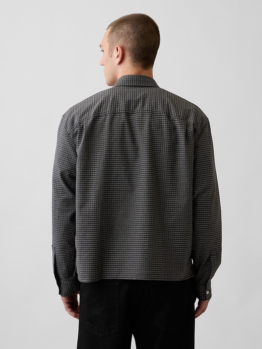 Image number 3 showing, Relaxed Crop Straight-Hem Oxford Shirt