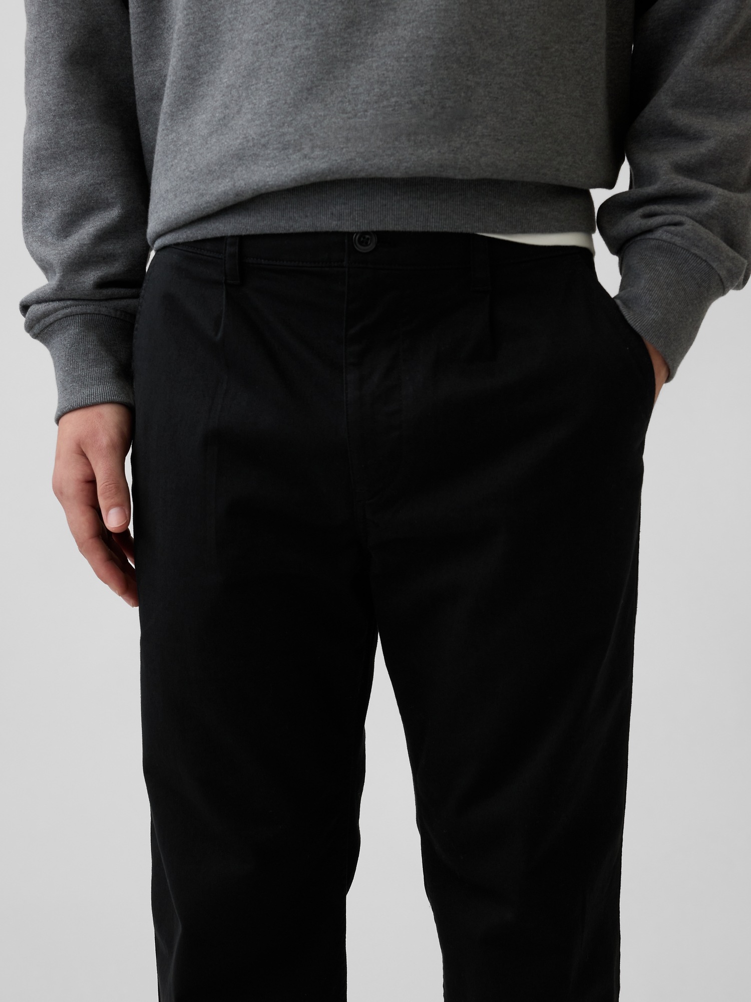 Мужские брюки Gap Modern Loose Pleated Khakis — фото 4