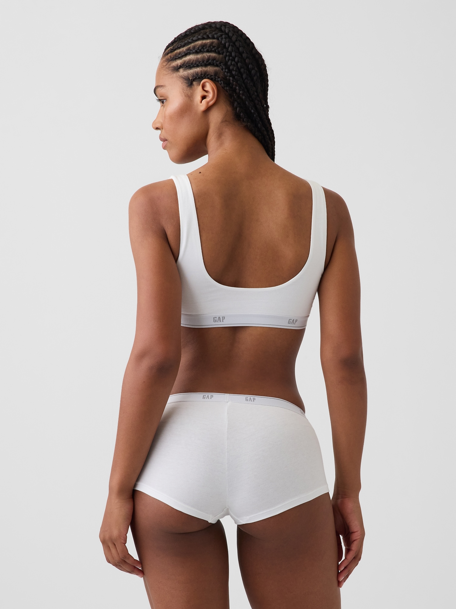 Softest Organic Stretch Cotton Gap Logo Bralette