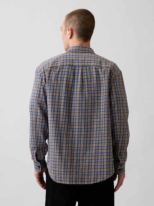 Image number 3 showing, Sunwashed Twill Relaxed Plaid Shirt