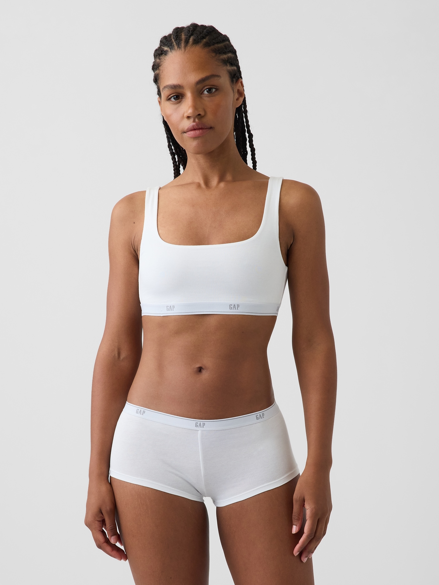 Softest Organic Stretch Cotton Gap Logo Bralette