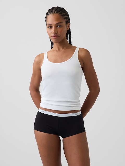 SoftMade Organic Stretch Cotton Logo Shorty
