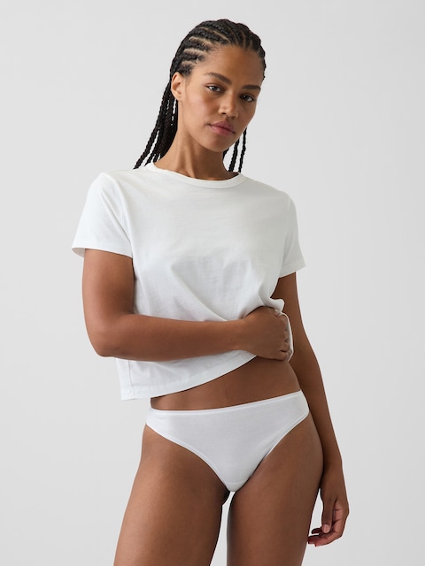 SoftMade Organic Stretch Cotton Thong